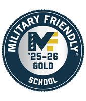 Military Friendly School 25-26 Gold badge.