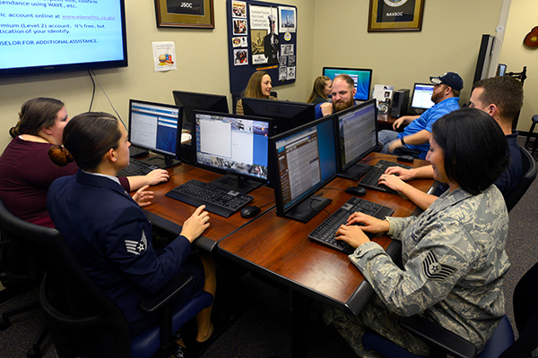 Students in computer lab