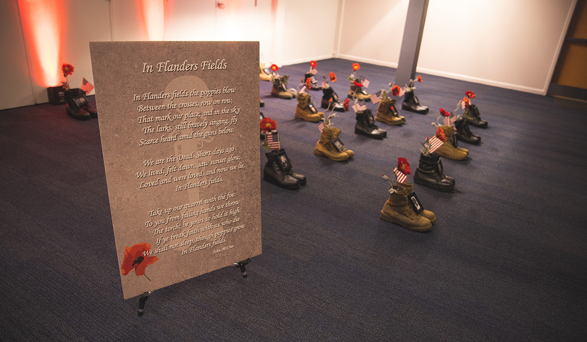A board displays 