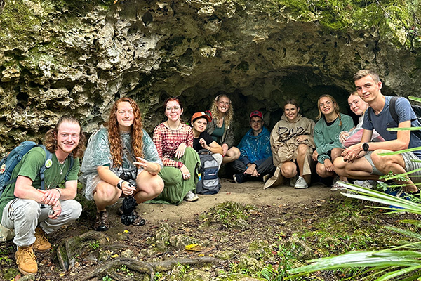 UWF Students on a trip to a state park.
